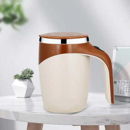 Automatic Stirring Cup Mug Rechargeable Portable Coffee Electric Stirring Stainless Steel Rotating Magnetic Home Drinking Tools